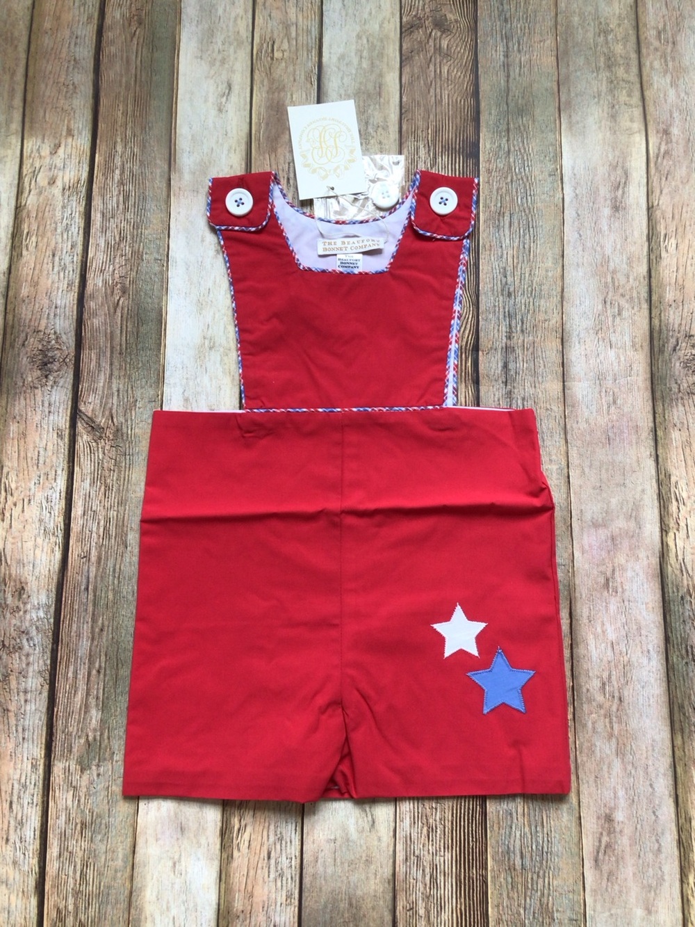 NWT Beaufort Bonnet TBBC Lawn Party Stars Fitzgerald Jon Jon